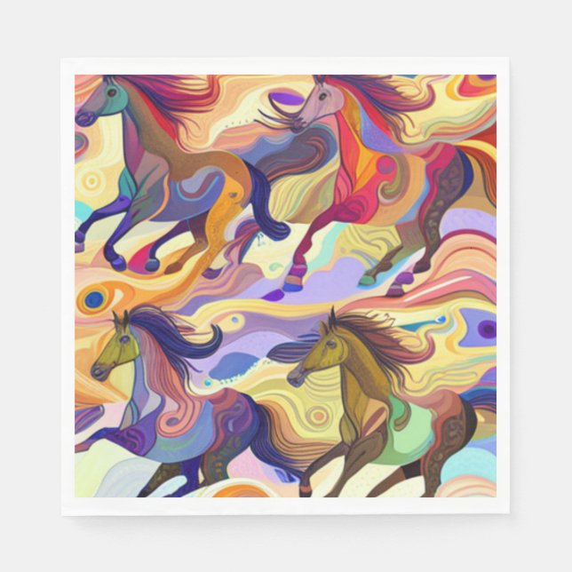 Wild Horses Napkin (Front)