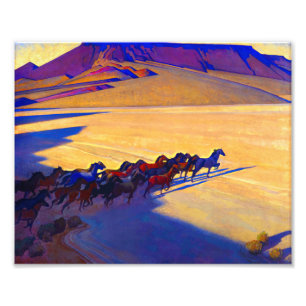 Wild Horses of Nevada by Maynard Dixon Photo Print