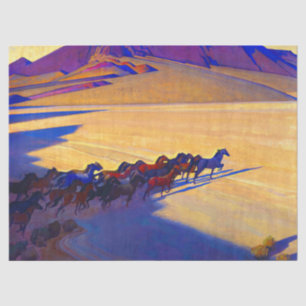 Wild Horses of Nevada by Maynard Dixon Tissue Paper