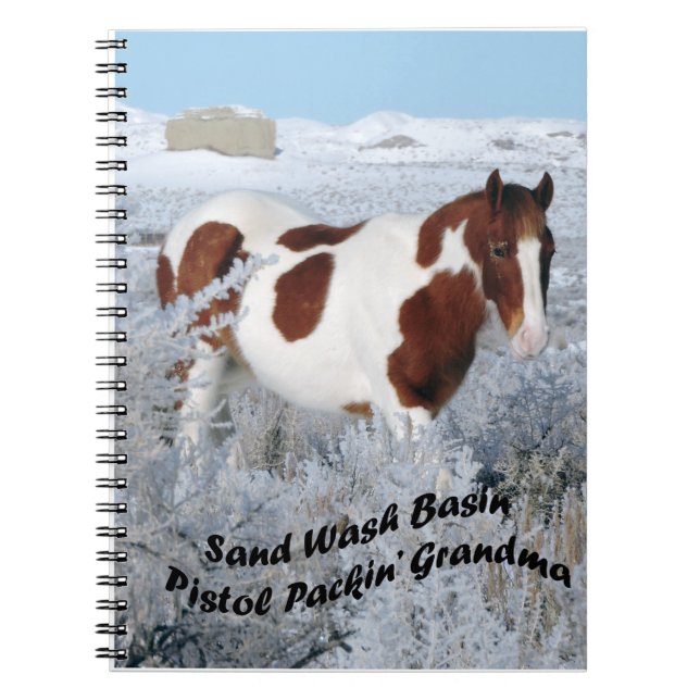 Wild Horses of Sand Wash Basin Notebook (Front)