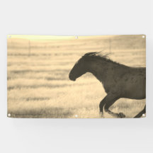 WILD HORSES OF UTAH BANNER WITH GROMMET