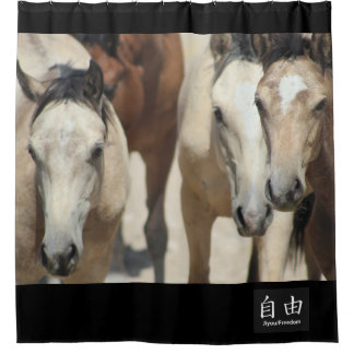 WILD HORSES OF UTAH FREEDOM Shower Curtain