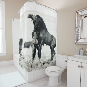 WILD HORSES OF UTAH Shower Curtain