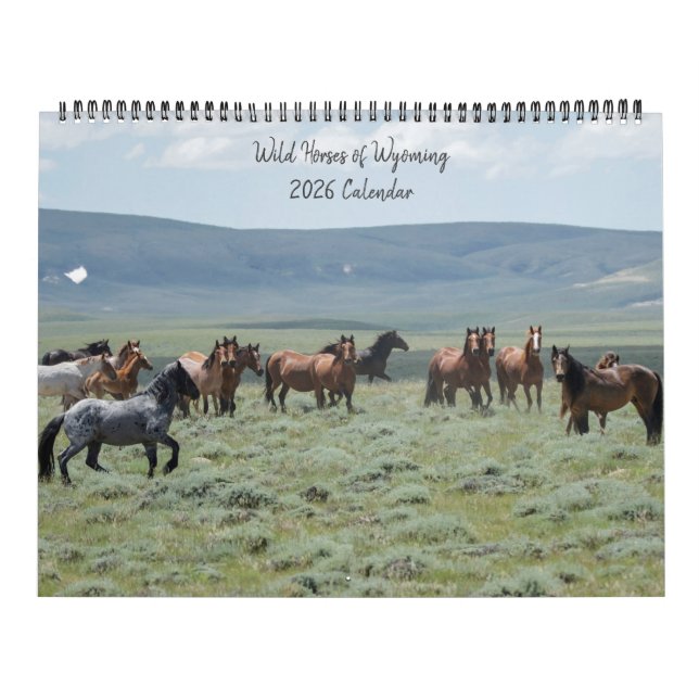 Wild Horses of Wyoming Calendar (Cover)