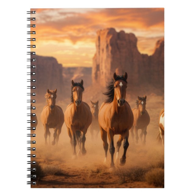 Wild Horses out West - Journal or Notebook (Front)