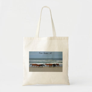 Wild Horses Outer Banks NC Tote Bag