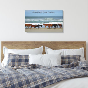 Wild Horses Outer Banks OBX Corolla NC Canvas Print