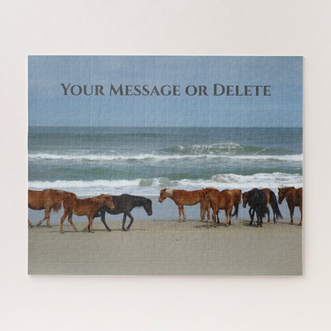 Wild Horses Outer Banks OBX Corolla NC Jigsaw Puzzle (Horizontal)