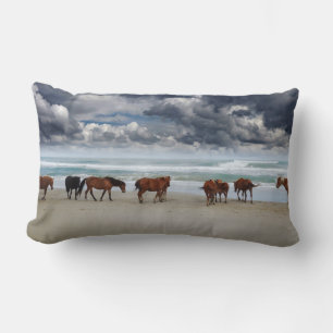 Wild Horses Outer Banks OBX NC Lumbar Cushion