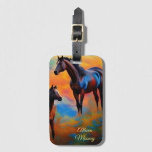 Wild Horses *personalise* Luggage Tag