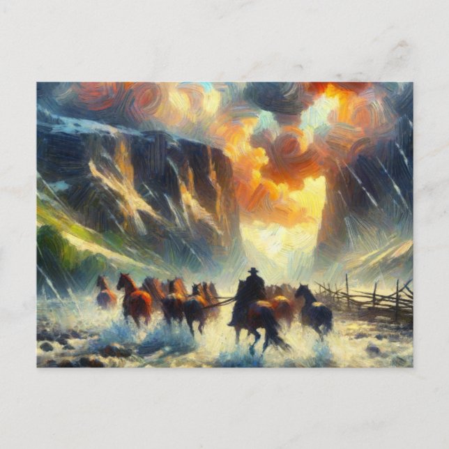 Wild Horses Postcard (Front)