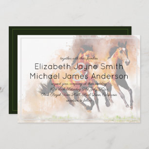 Wild Horses Ranch Wedding Invitations