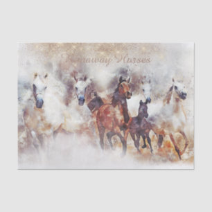 Wild Horses "Runaway Horses" Tissue Paper
