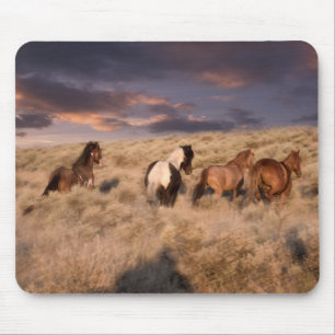 Wild Horses Running Mouse Mat