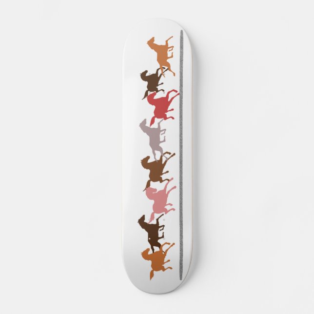 Wild horses running skateboard (Front)
