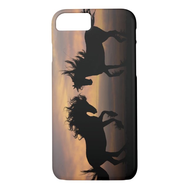 Wild Horses Silhouette Case-Mate iPhone Case (Back)