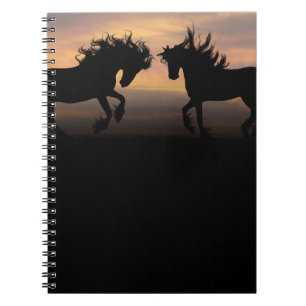 Wild Horses Silhouette Notebook