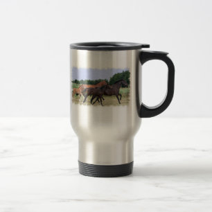 Wild Horses Stainless Travel Mug