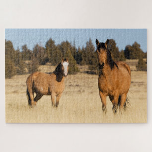 Wild Horses, Steens Mountains Jigsaw Puzzle