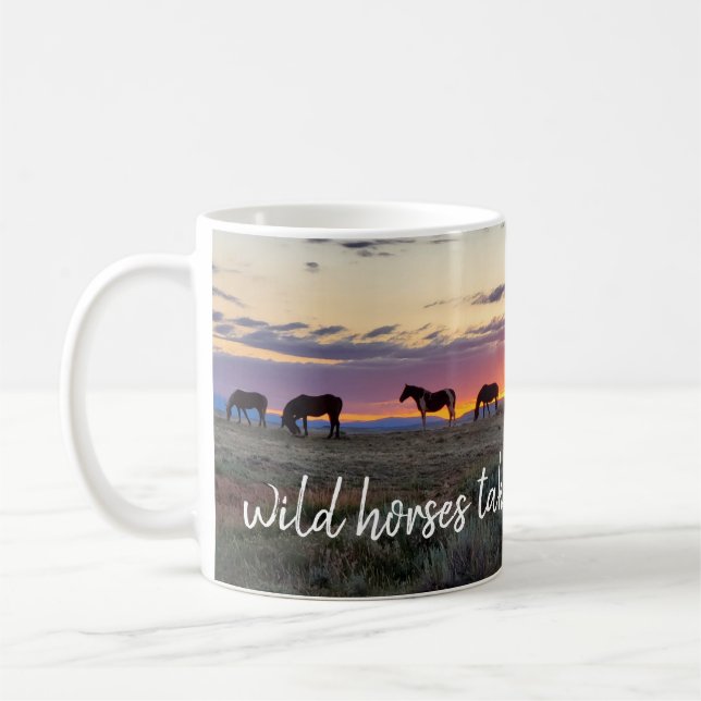 Wild Horses Take My Breath Away Coffee Mug (Left)