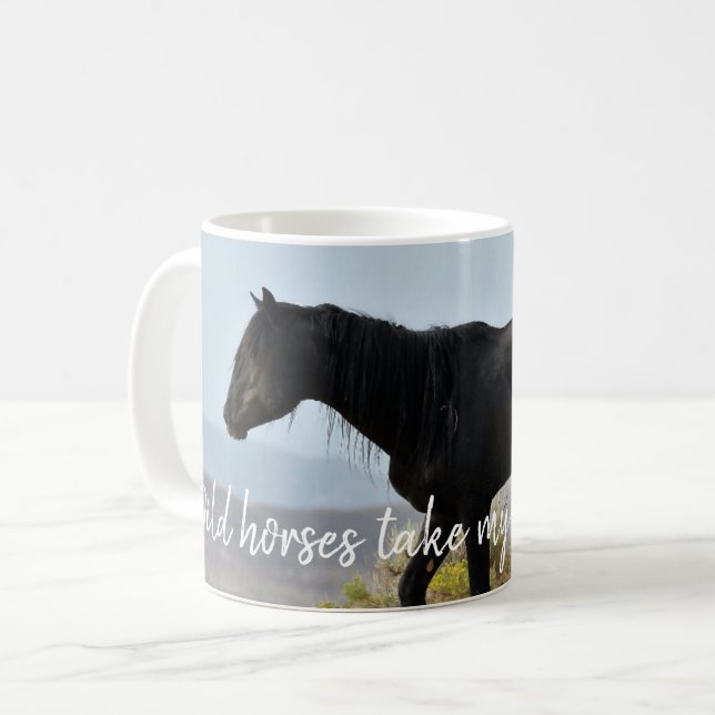 Wild Horses Take My Breath Away Coffee Mug (Front Left)