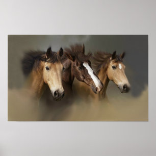 Wild Horses Three Print