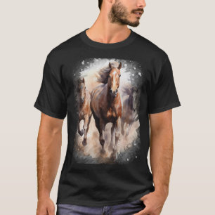 Wild Horses Thundering Hoofs T-Shirt