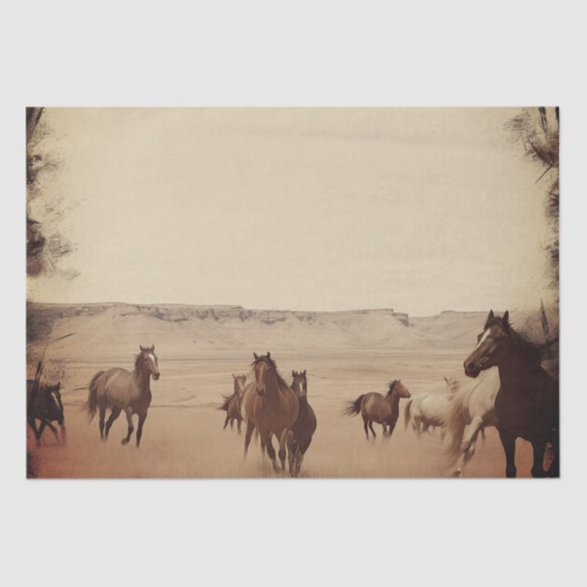 Wild Horses Tissue Paper (Front)