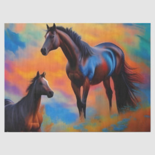 wild horses tissue paper