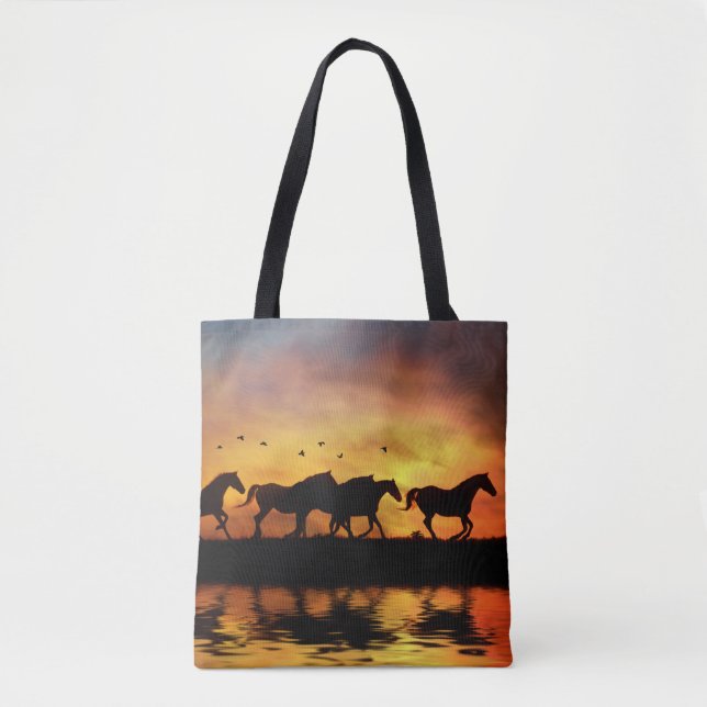 Wild Horses Tote Bag (Front)