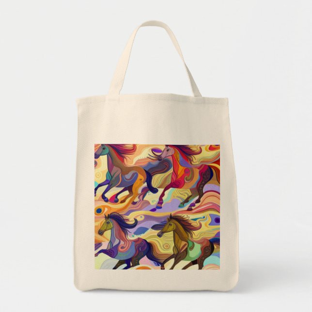 Wild Horses Tote Bag (Front)