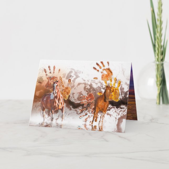 Wild Horses WILD HANDS Card (Front)