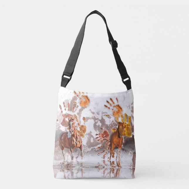 Wild Horses WILD HANDS Crossbody Bag (Front)