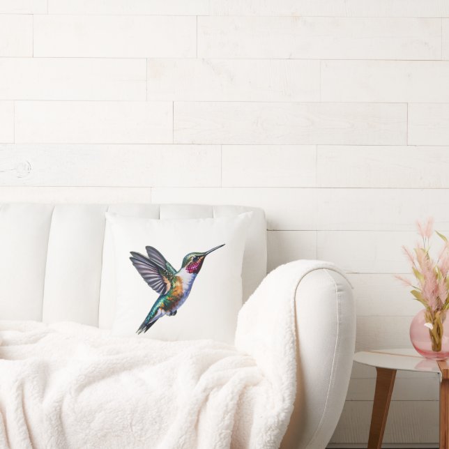 Wild Hummingbird flying Cushion (Couch)