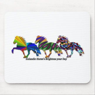 Wild Icelandic horses Mouse Mat