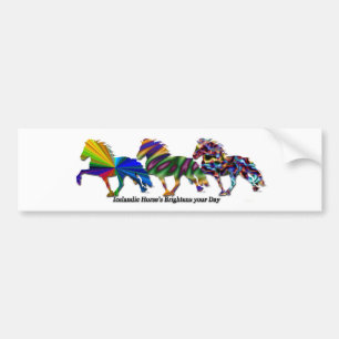 Wild Icelandics Bumper Sticker