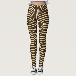 Wild Ink Zebra in Negative Leggings