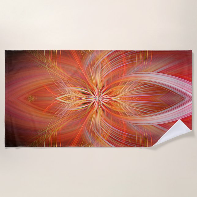 Wild Iris Beach Towel (Front)