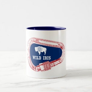 Wild Iris Climbing Carabiner Two-Tone Coffee Mug