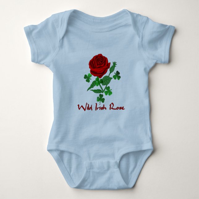 Wild Irish Rose Baby Bodysuit (Front)