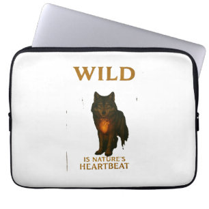 Wild is nature's heartbeat laptop sleeve