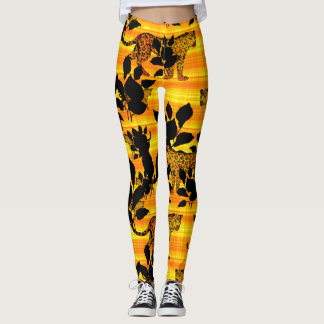 Wild jaguar leggings