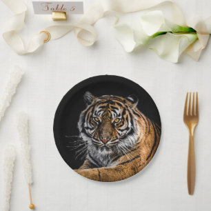 Wild Jungle Animal Tiger Paper Plate