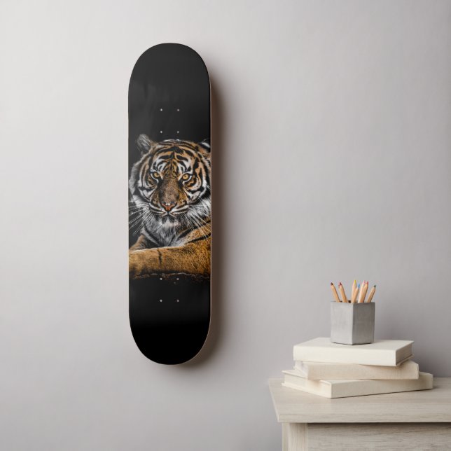 Wild Jungle Animal Tiger Skateboard (Wall Art)