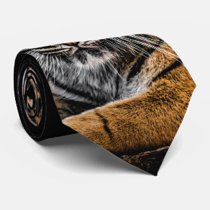Wild Jungle Animal Tiger Tie