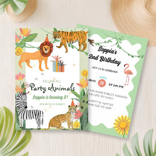 Wild Jungle Birthday Invitation