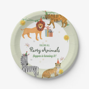 Wild Jungle Birthday Paper Plate