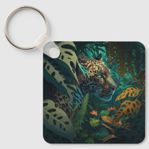 Wild Jungle Jaguar Keychain