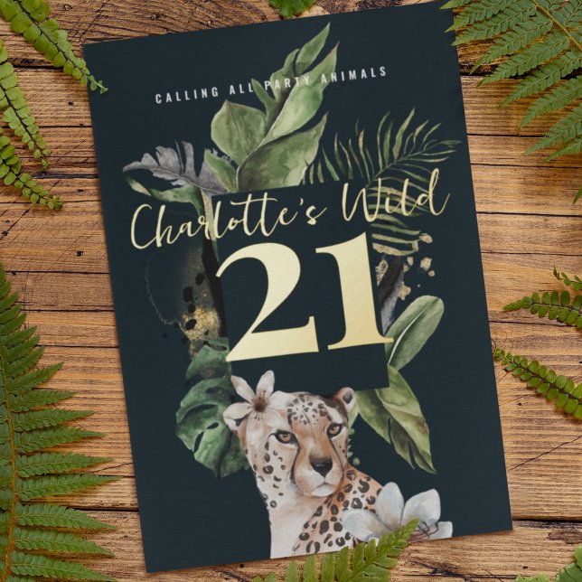 Wild Jungle Leopard 21st Birthday Party (Creator Uploaded)