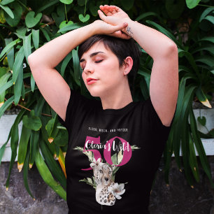 Wild Jungle Leopard Pink 50th Birthday Funny T-Shirt
